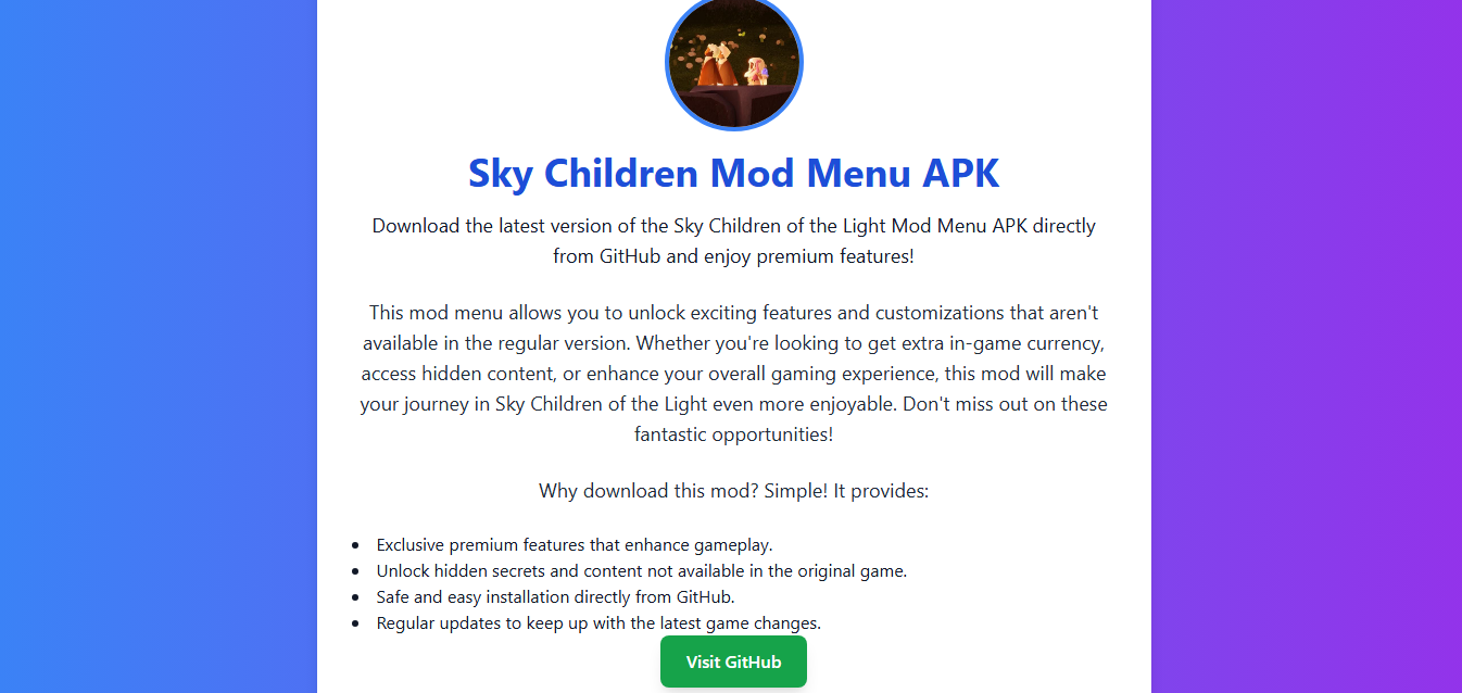 Sky Children of the Light Mod Menu APK: Unlock Premium Features